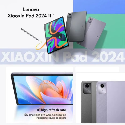 Global ROM  Xiaoxin Pad 2024 Tablet 8GB 128GB Pads Qualcomm Snapdragon 685 Octa Core 11" WIFI 8MP Cam7040Mah 20W Charger